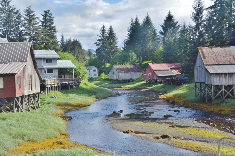 stilted homes on slough